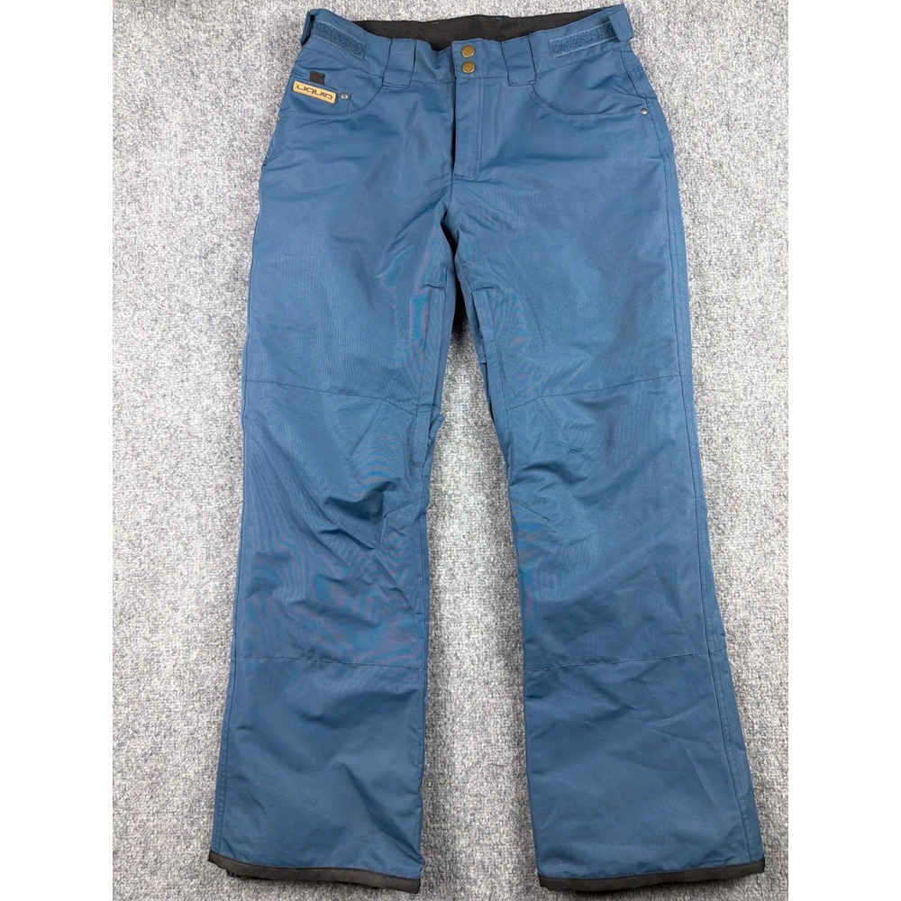 Liquid Boardwear Blue Snow Pants Mens Medium Insulated Ski Snowboard Pockets
